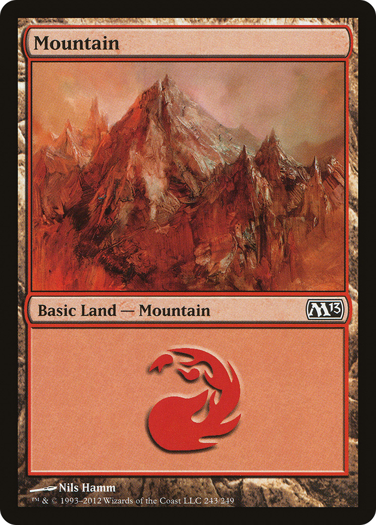Mountain (243) (M13-243) - Magic 2013 Foil