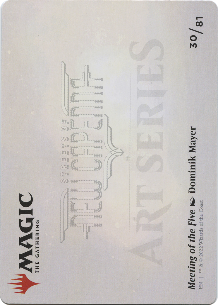 Meeting of the Five // Meeting of the Five (ASNC-030) - New Capenna Art Series (Borderless) Foil