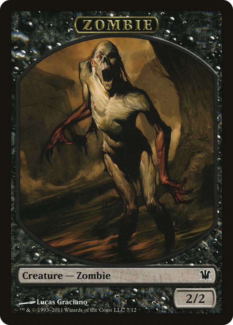 Zombie Token (7) (ISD-007) - Innistrad Tokens