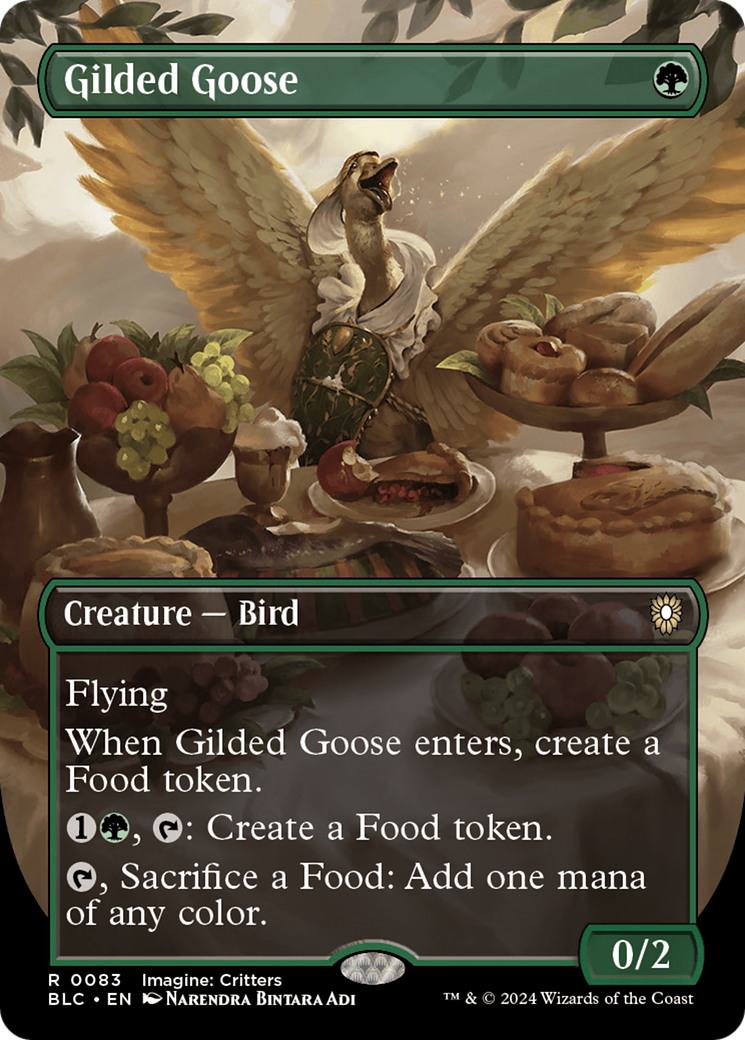 Gilded Goose (Borderless) (BLC-083) - Bloomburrow Commander (Borderless)