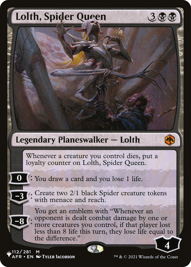 Lolth, Spider Queen (LIST-112/281) - The List