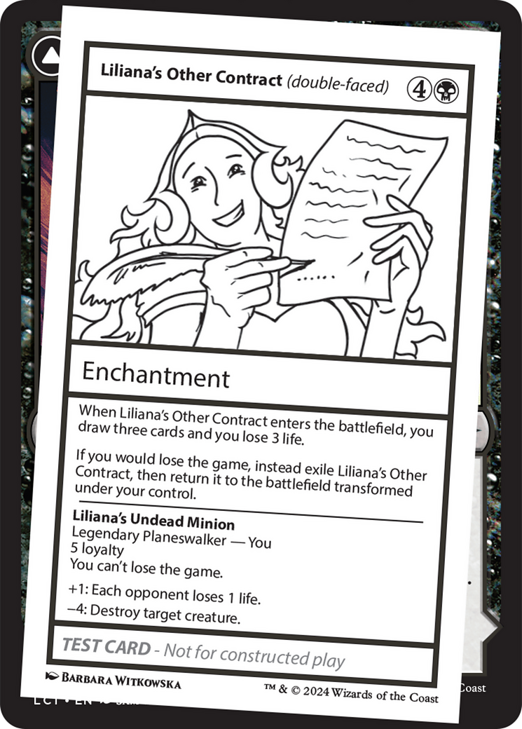 Liliana's Other Contract (double-faced) (MB2PC-) - Mystery Booster 2
