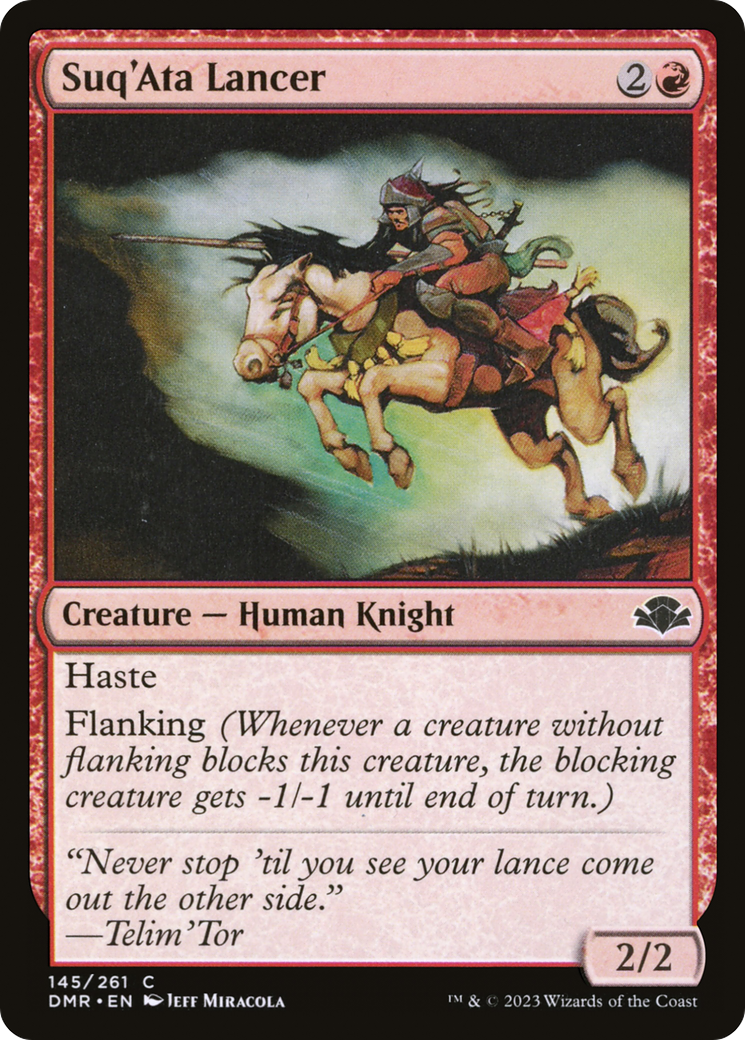 Suq'Ata Lancer (DMR-145) - Dominaria Remastered Foil
