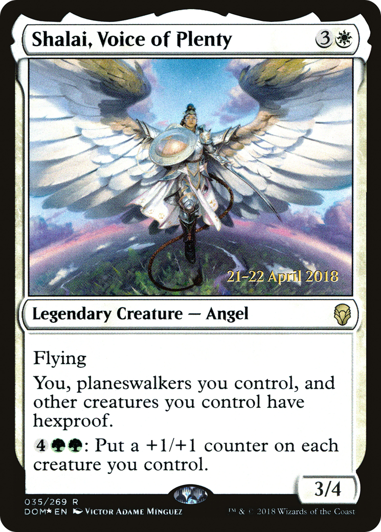 Shalai, Voice of Plenty (PRE-035) - Dominaria Promos Foil