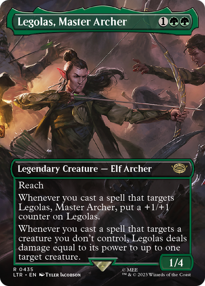 Legolas, Master Archer (Borderless) (LTR-435) - The Lord of the Rings: Tales of Middle-earth (Borderless)