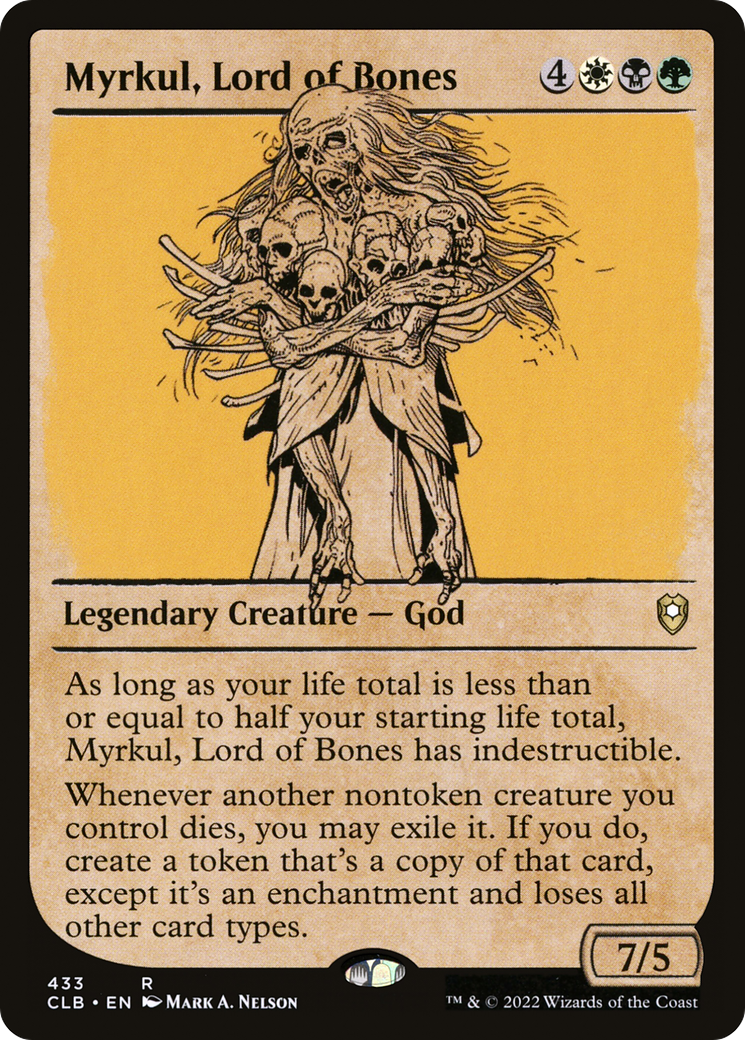 Myrkul, Lord of Bones (Showcase) (CLB-433) - Commander Legends: Battle for Baldur's Gate: (Showcase) Foil