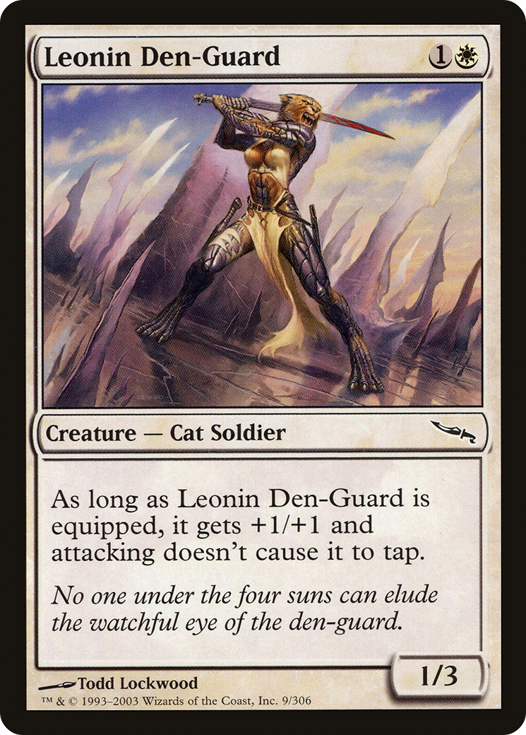 Leonin Den-Guard (MRD-009) - Mirrodin