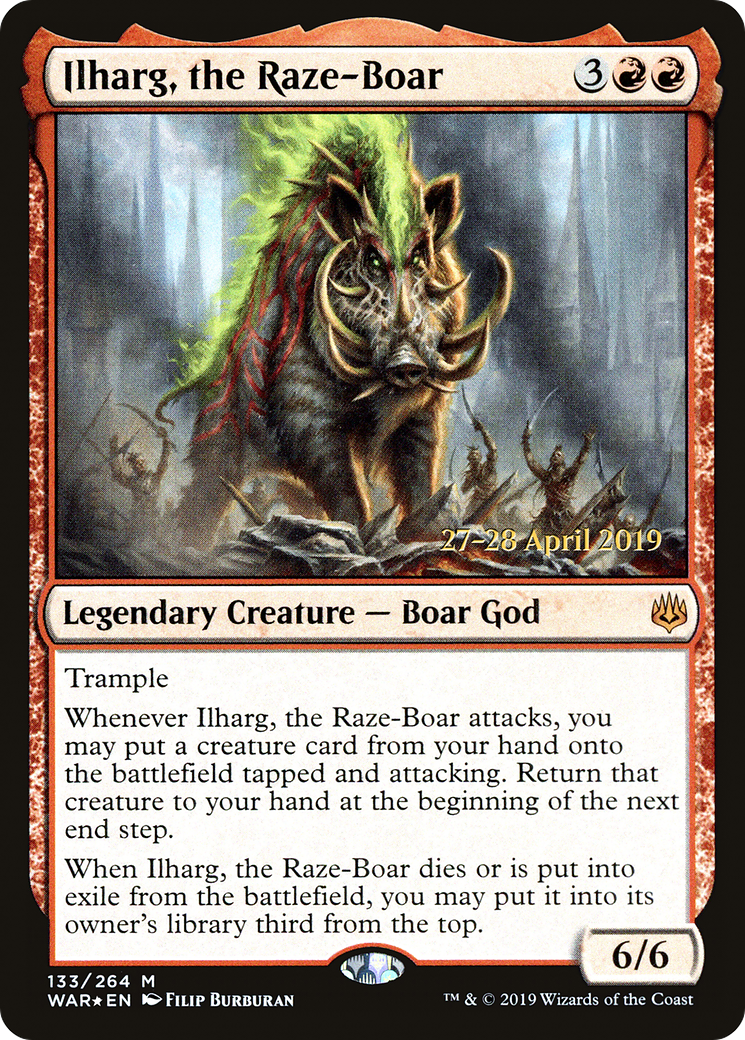 Ilharg, the Raze-Boar (PRE-133) - War of the Spark Promos Foil