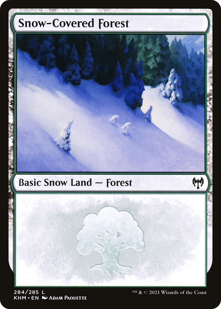 Snow-Covered Forest (284) (KHM-284) - Kaldheim: (snow) Foil