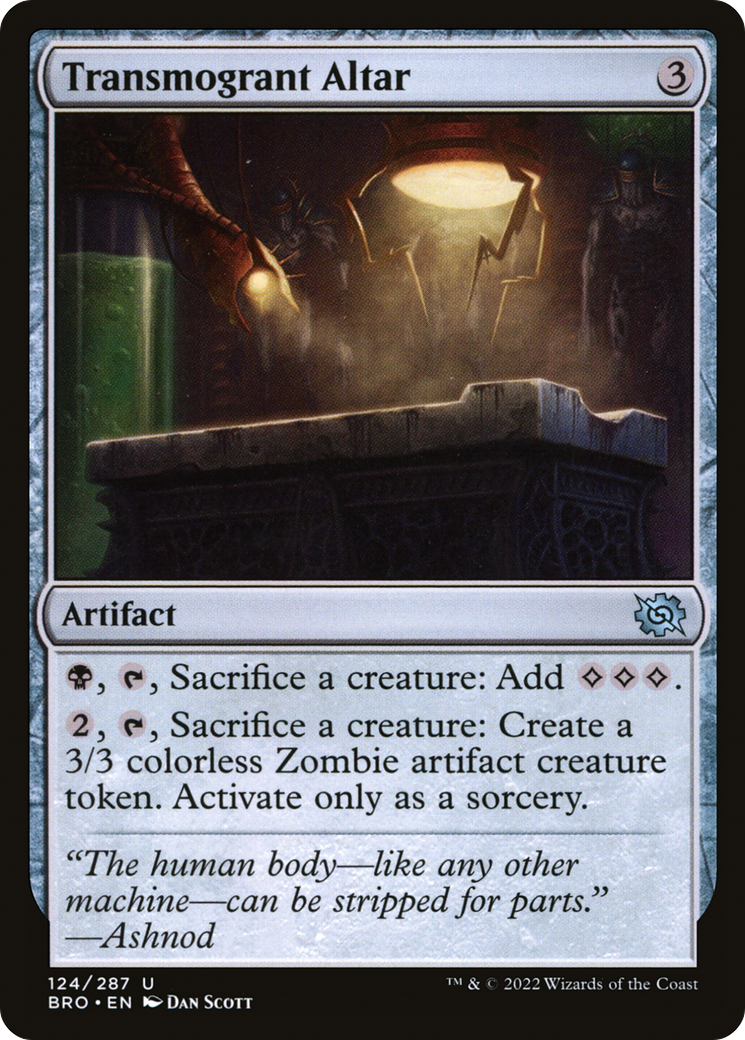 Transmogrant Altar (BRO-124) - The Brothers' War Foil