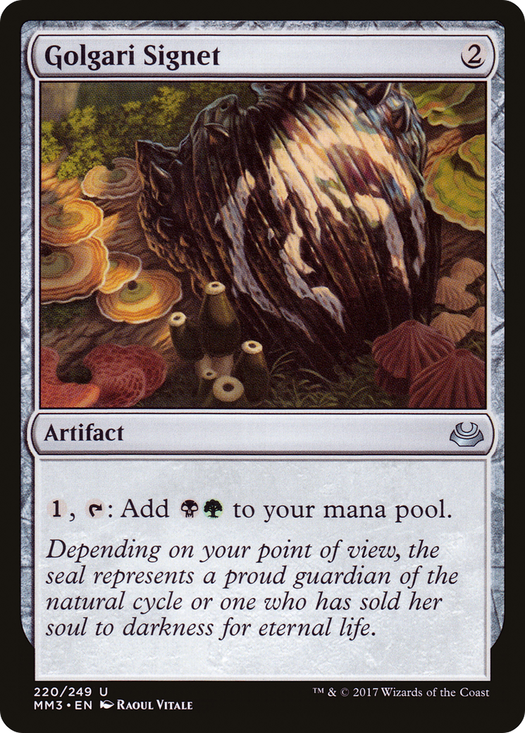 Golgari Signet (MM3-220) - Modern Masters 2017 Foil