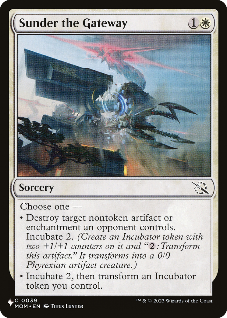 Sunder the Gateway (LIST-0039) - The List