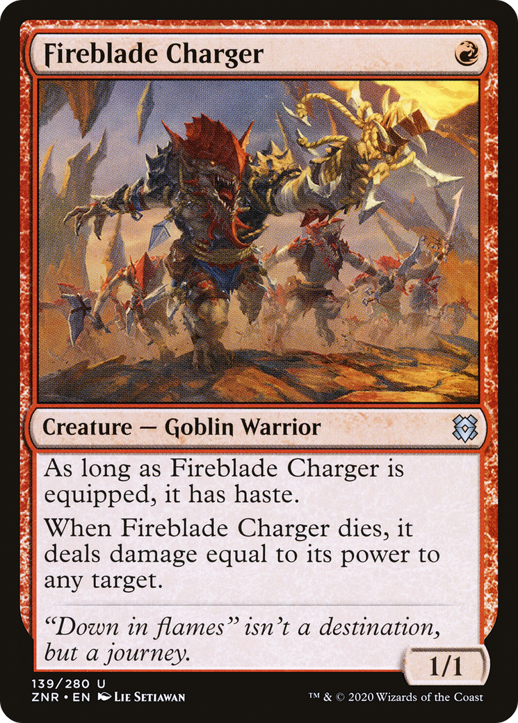 Fireblade Charger (ZNR-139) - Zendikar Rising