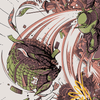 Savage Smash // Savage Smash (AOTJ-047) - Outlaws of Thunder Junction Art Series (Borderless) Foil
