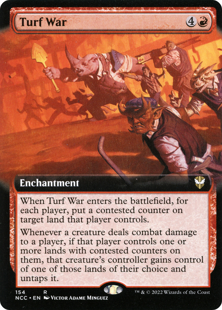 Turf War (Extended Art) (NCC-154) - New Capenna Commander: (Extended Art)