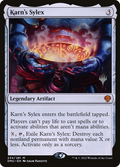Karn's Sylex (Promo Pack) [Dominaria United Promos]