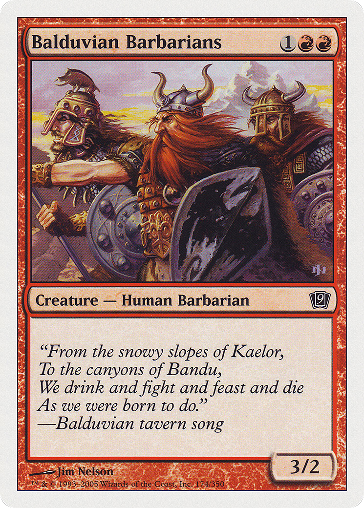 Balduvian Barbarians (9ED-174) - 9th Edition