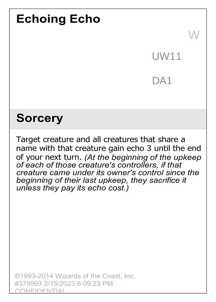 Echoing Echo (UNK-UW11) - Unknown Event