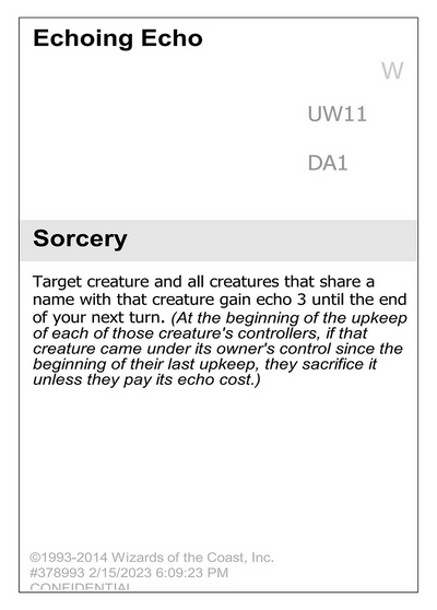 Echoing Echo (UNK-UW11) - Unknown Event