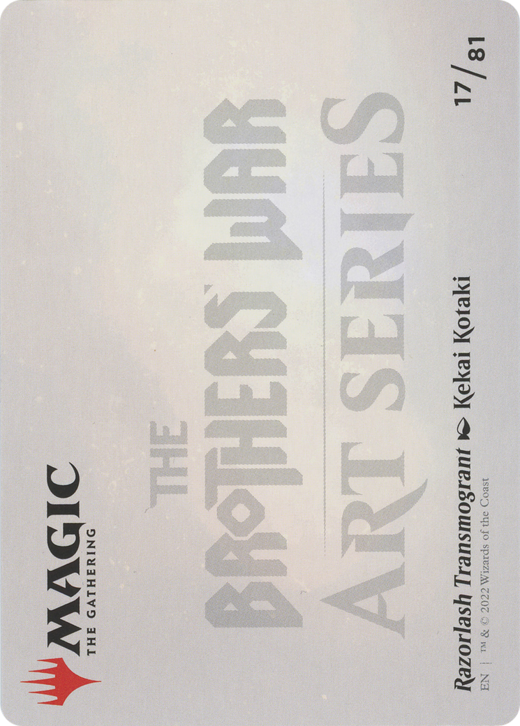 Razorlash Transmogrant // Razorlash Transmogrant (ABRO-017) - The Brothers' War Art Series (Borderless) Foil
