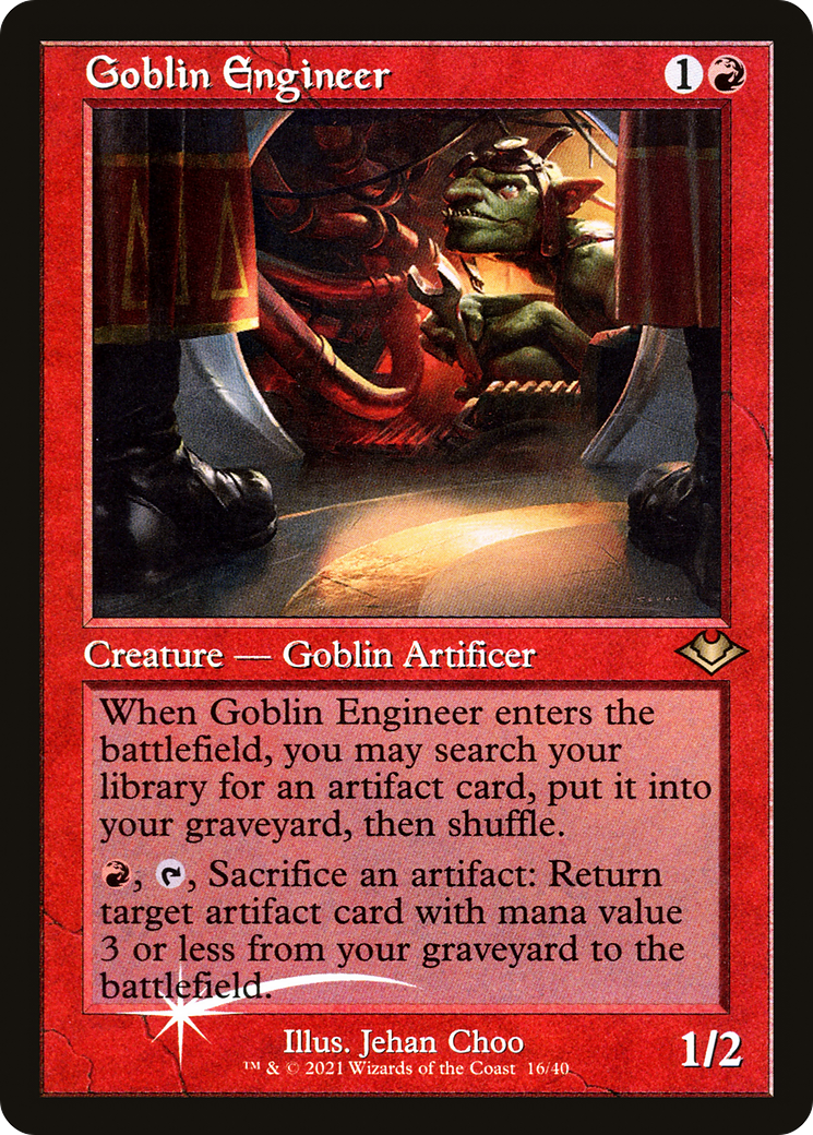 Goblin Engineer (Retro Frame) (MH1-016) - Modern Horizons 1 Timeshifts Foil