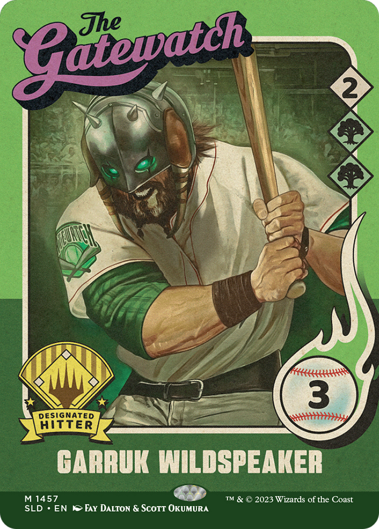 Garruk Wildspeaker (1457) (SLD-1457) - Secret Lair Drop: (Full Art) (Borderless) Foil