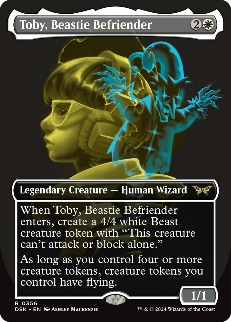 Toby, Beastie Befriender (Showcase) (DSK-356) - Duskmourn: House of Horror (Borderless) Foil