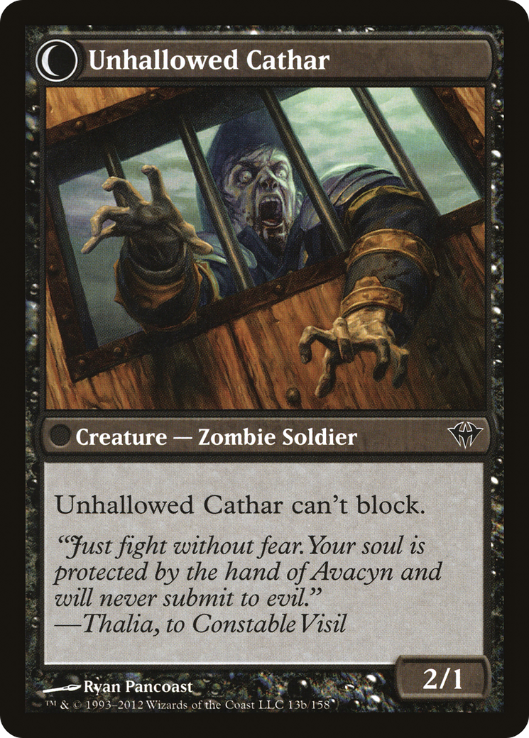 Loyal Cathar (DKA-013) - Dark Ascension: (Double Faced Transform)