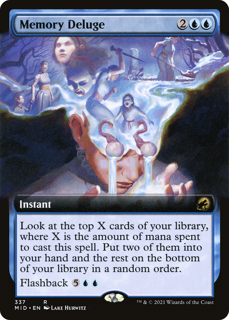 Memory Deluge (Extended Art) [Innistrad: Midnight Hunt]
