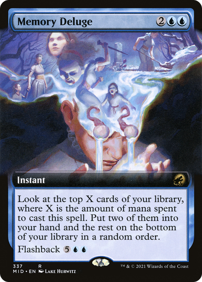 Memory Deluge (Extended Art) [Innistrad: Midnight Hunt]