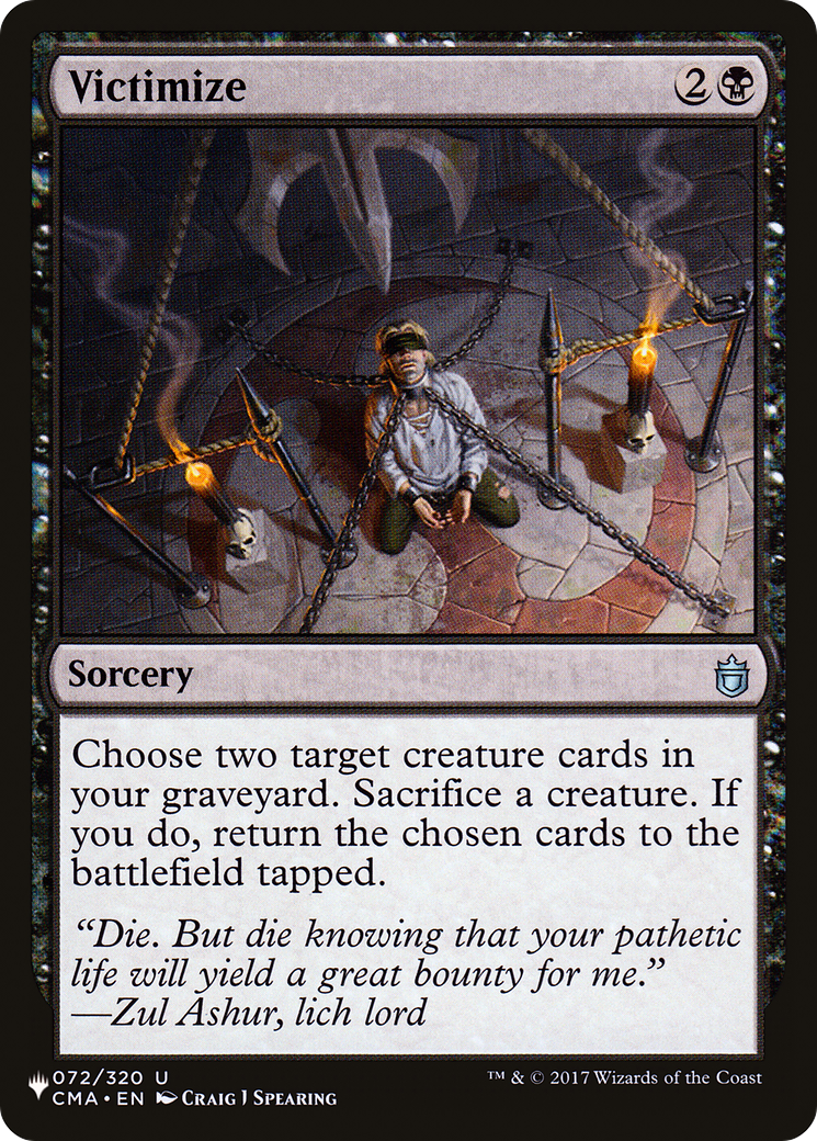 Victimize (LIST-072/320) - The List