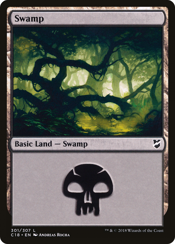 Swamp (301) (C18-301) - Commander 2018