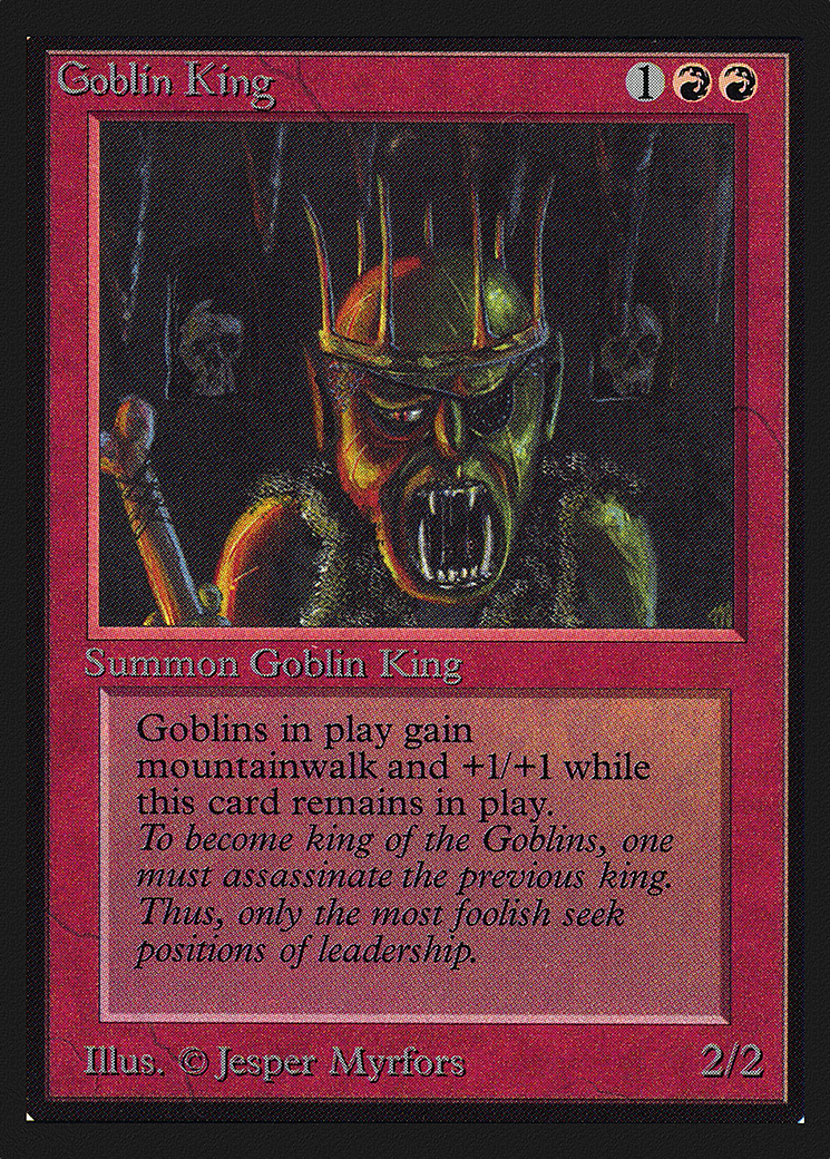 Goblin King (IE) (IED-) - Intl. Collectors' Edition