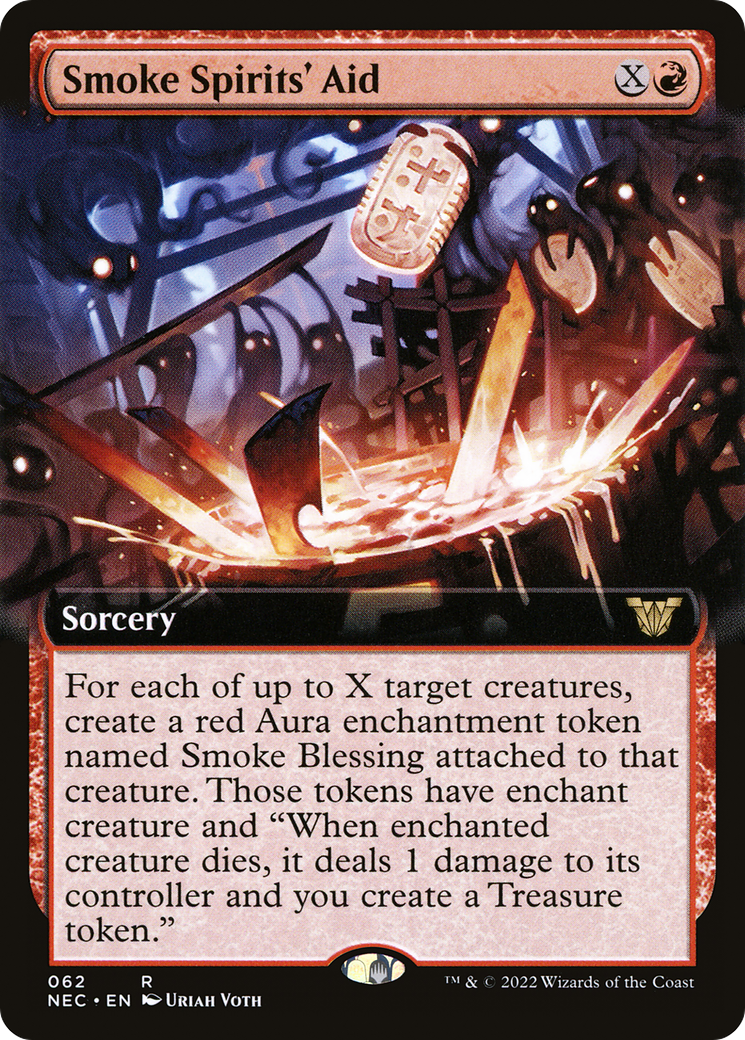 Smoke Spirits' Aid (Extended Art) (NEC-062) - Neon Dynasty Commander: (Extended Art)