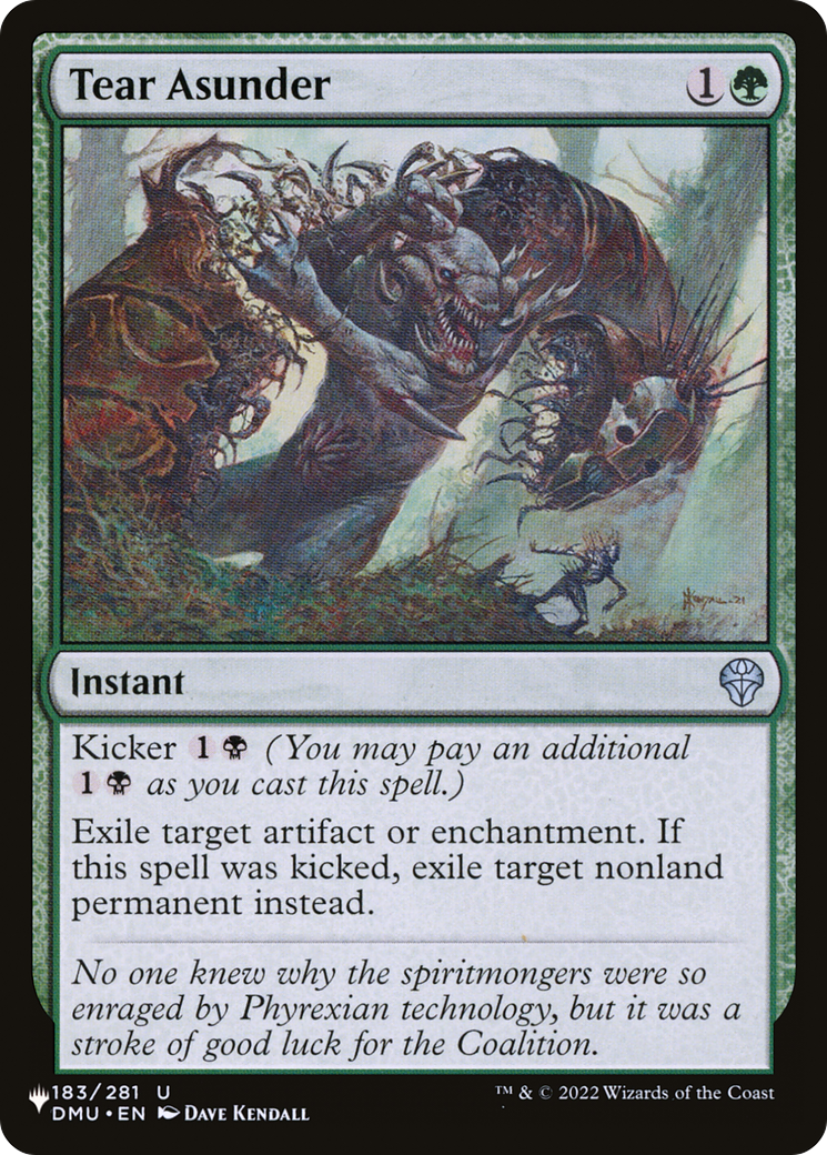 Tear Asunder (LIST-183/281) - The List