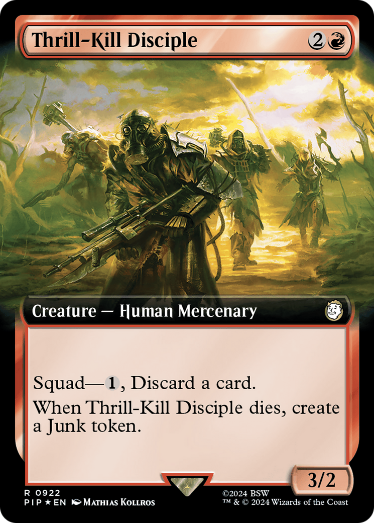 Thrill-Kill Disciple (Extended Art) (Surge Foil) (PIP-922) - Fallout: (Extended Art) Foil