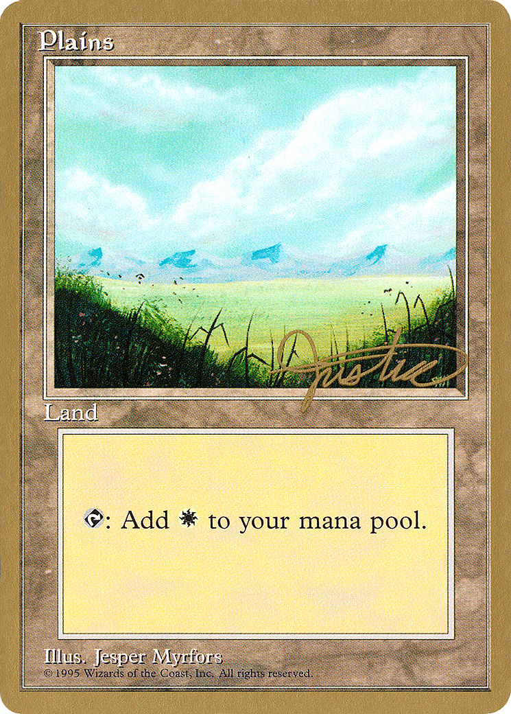 Plains (C) - 1996 Mark Justice (4ED) (WCD-) - Pro Tour Collector Set