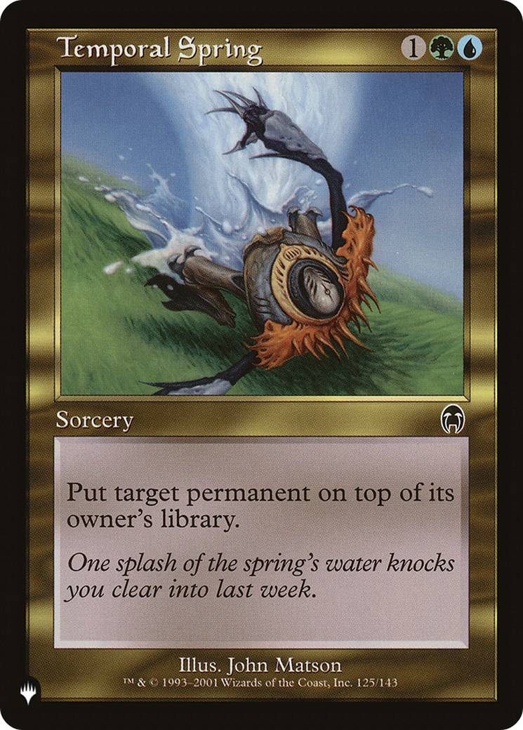 Temporal Spring (LIST-125/143) - The List