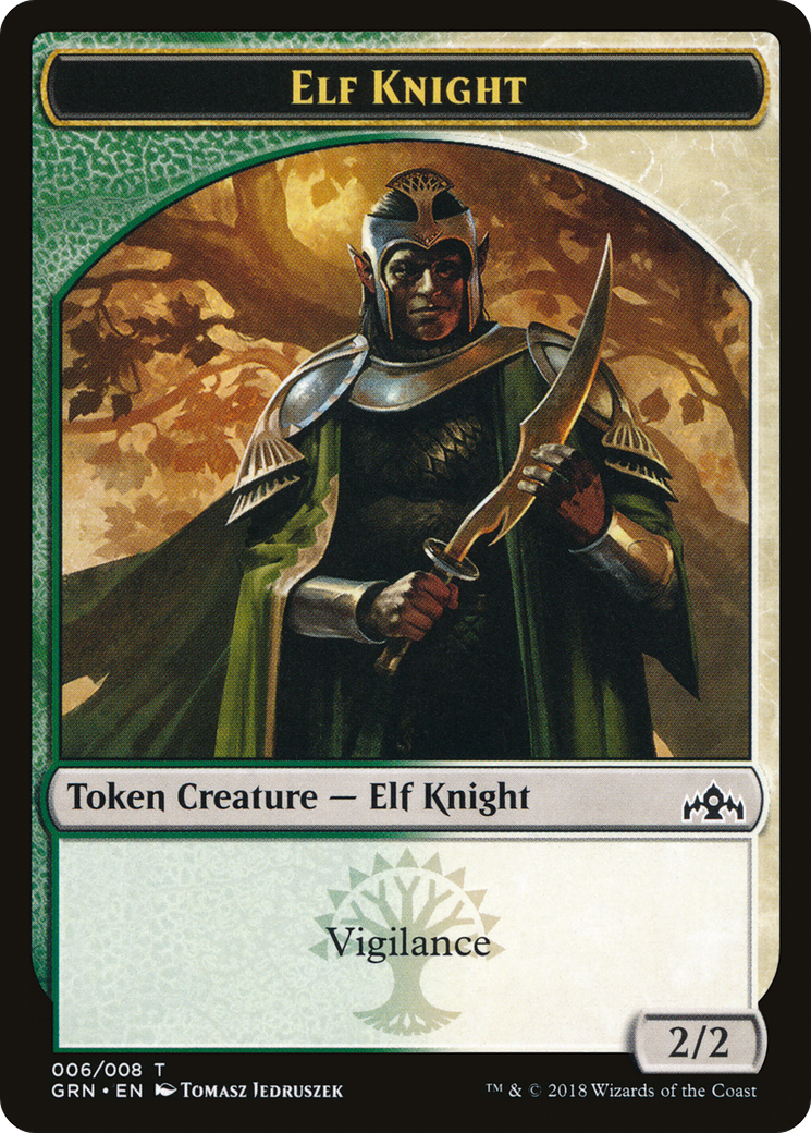 Saproling // Elf Knight (TGK1-008) - GRN Guild Kit Tokens