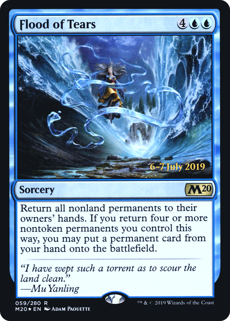 Flood of Tears (PRE-059) - Core Set 2020 Promos Foil