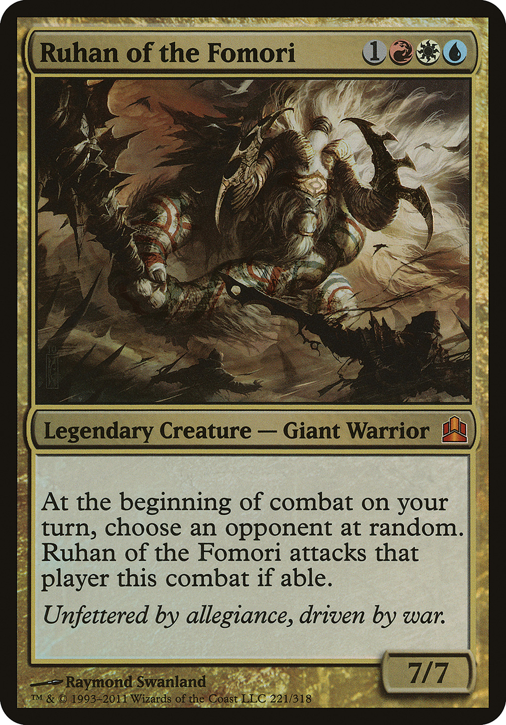 Ruhan of the Fomori (Commander) (OVER-) - Commander 2011 Oversized Foil