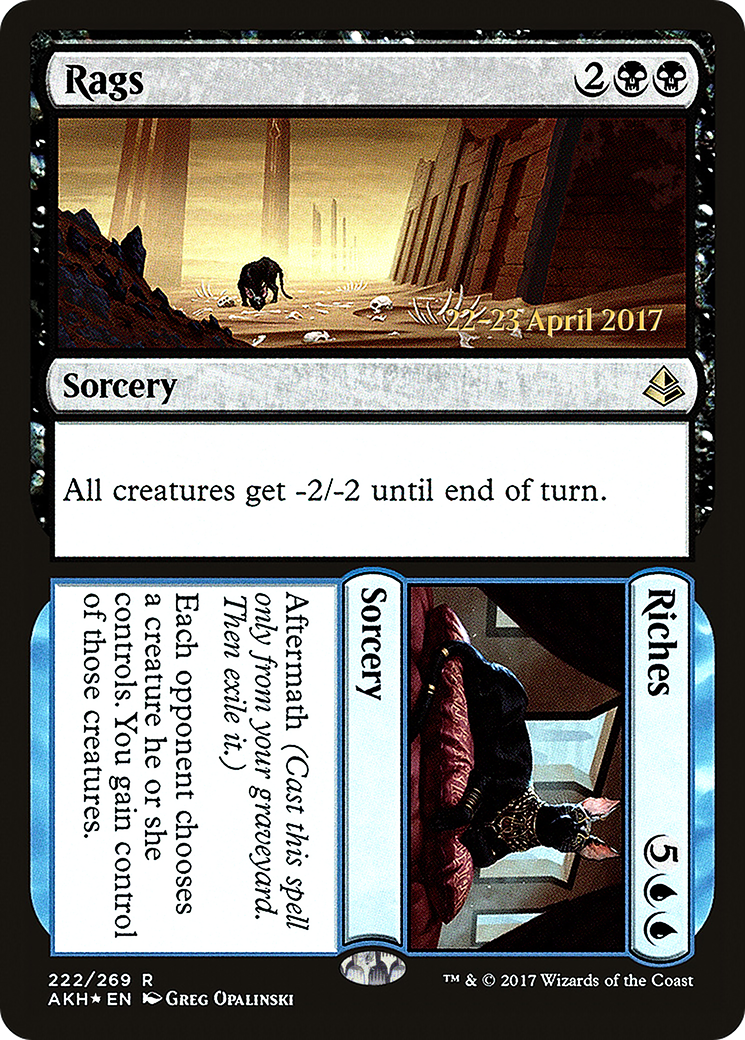 Rags // Riches (PRE-222) - Amonkhet Promos Foil