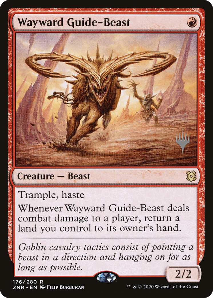 Wayward Guide-Beast (PPZNR-176) - Zendikar Rising Promos Foil