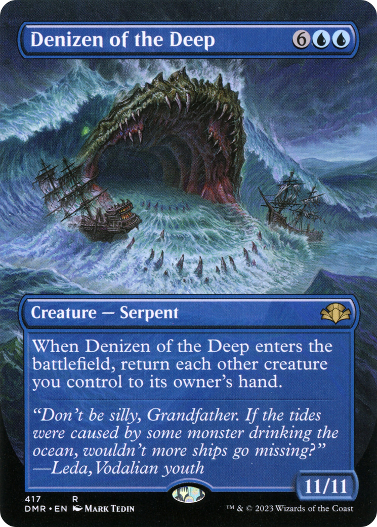 Denizen of the Deep (Borderless) (DMR-417) - Dominaria Remastered (Borderless) Foil
