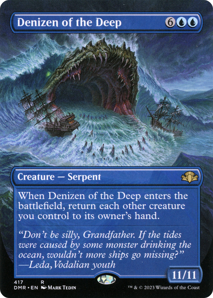 Denizen of the Deep (Borderless) (DMR-417) - Dominaria Remastered (Borderless) Foil