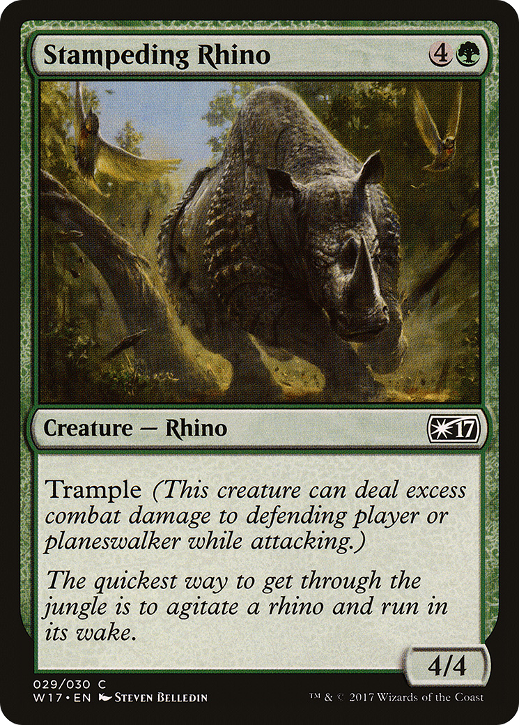 Stampeding Rhino (W17-029) - Welcome Deck 2017