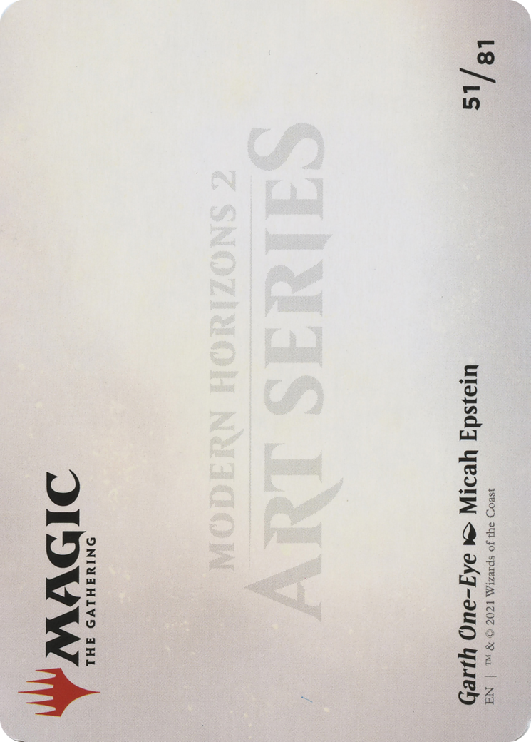 Garth One-Eye // Garth One-Eye (AMH2-051) - Modern Horizons 2 Art Series (Borderless)