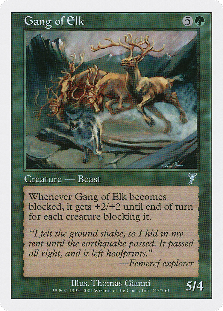 Gang of Elk (7ED-247) - 7th Edition