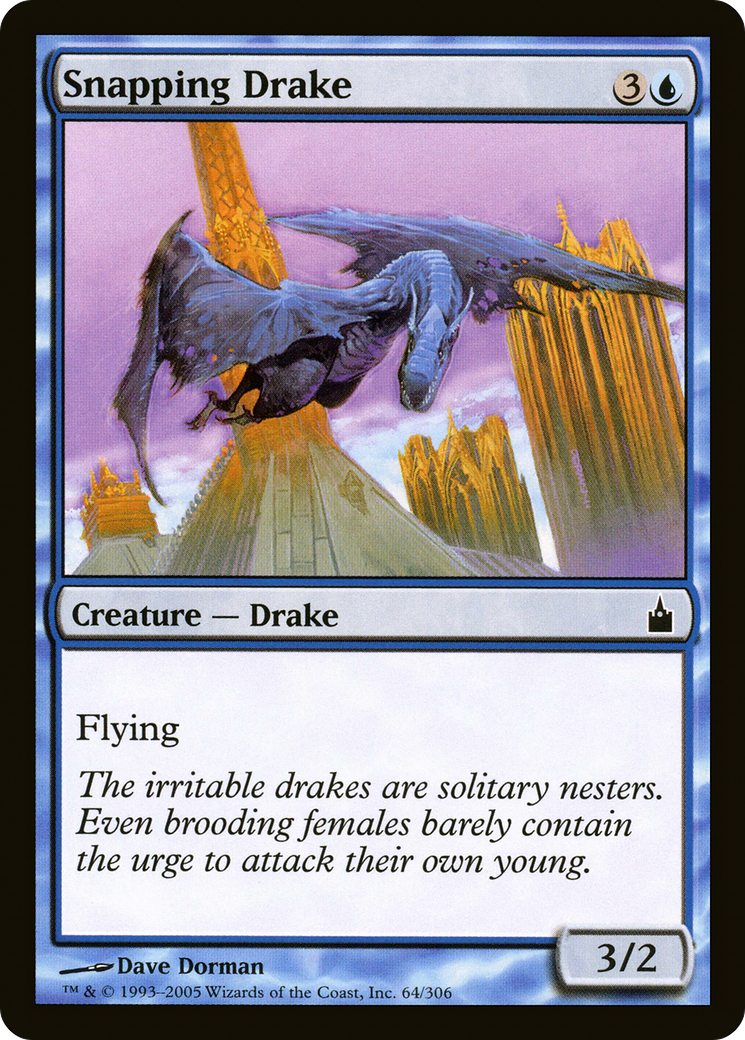 Snapping Drake (RAV-064) - Ravnica: City of Guilds Foil