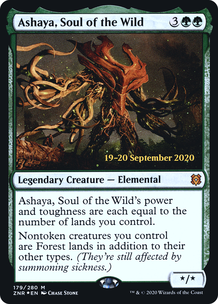 Ashaya, Soul of the Wild (PRE-179) - Zendikar Rising Promos Foil